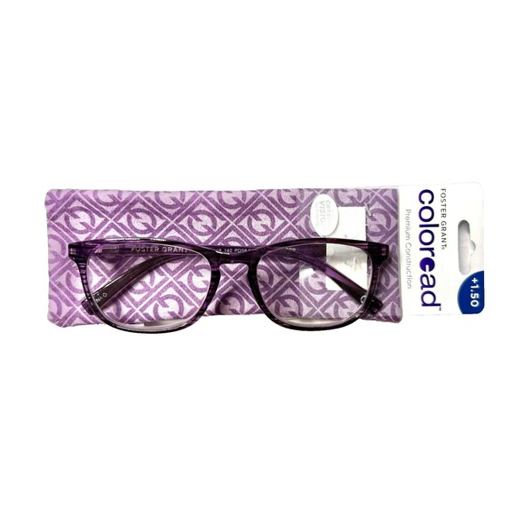 Women's Foster Grant Coloread Elana Reading Glasses - Purple - +1.50 GREAT! - Picture 1 of 4